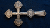 Старинный напрестольный крест. Серебро 