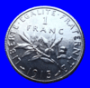 Редкая серебряная монета 1 франк 1915 года