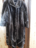 Продам шубу женскую серую мутоновую 66-68 размера на высокую женщину