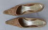 женские туфли замшевые светло-коричневые, малоношенные