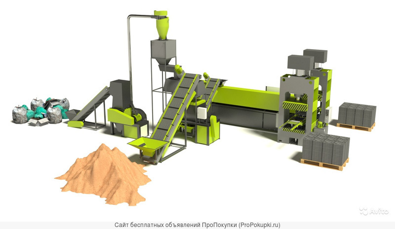 Оборудование для производства полимер-песчаных материалов
