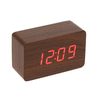 Часы-будильник электронный , цвет орех, от USB