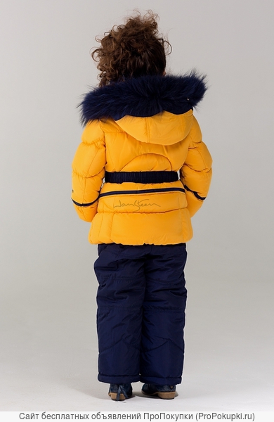 Bilemi Зимний костюм на девочку био-пух 316580 желтый | кремовый