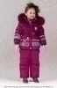 Bilemi Зимний костюм на девочку био-пух 316608 малиновый | молочный
