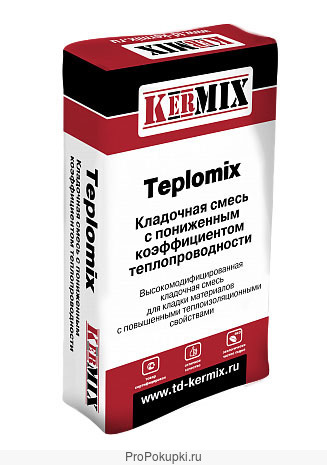 Теплый кладочный раствор Teplomix 2010, 25 кг бренда Кермикс