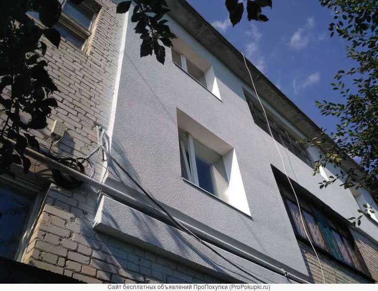Наружное утепление стен квартир домов фасадов.Промышленный альпинизм