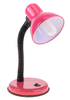 Настольная лампа с кнопкой, розовая
