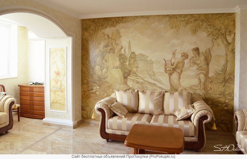 Студия дизайна St-Decom - художественная роспись стен, барельеф