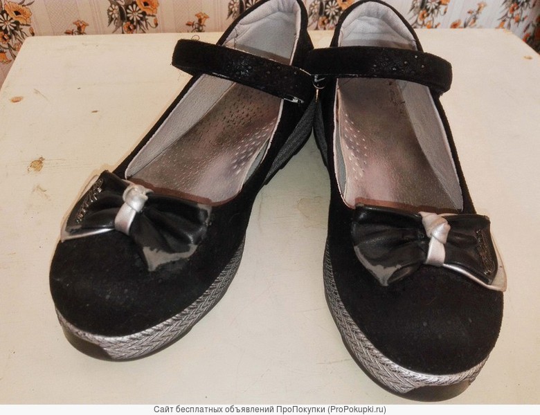 Туфли с бантом для девочки - лето размер 38