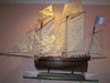 Модель парусного корабля Le Coureur