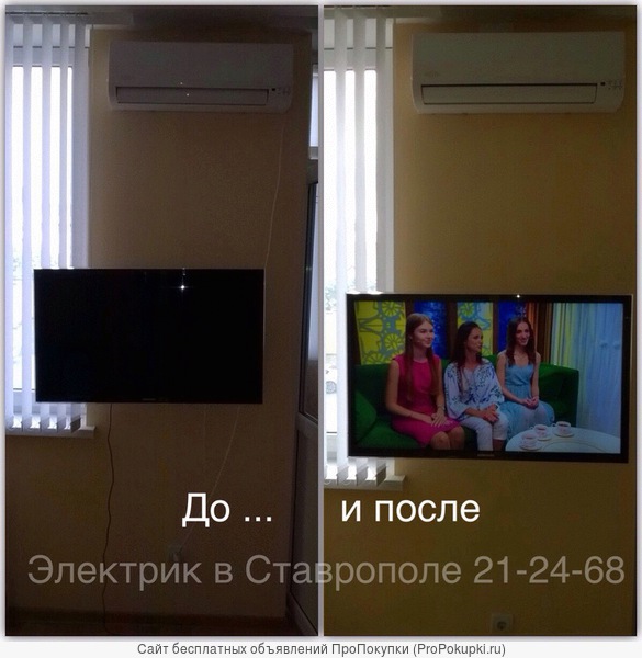 Правильная установка телевизора на стену