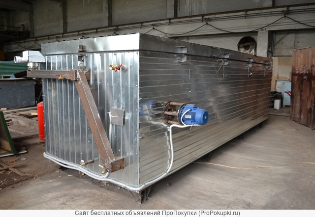 Оборудование « Энергия» для термомодификации древесины без перезагрузки после предварительной конвективной сушки .