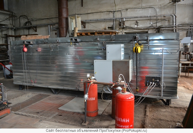 Оборудование « Энергия» для термомодификации древесины без перезагрузки после предварительной конвективной сушки .
