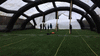 Конструкция надувная над футбольным полем
