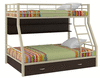 Двухъярусная кровать с лестницей Гранада-1 бежевого цвета