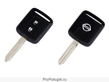 Ключ для Nissan с 2 кнопками невыкидной