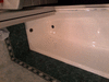Восстановление эмалевого покрытия ванн наливным акрилом. Эмалировка ванн. Реставрация ванн